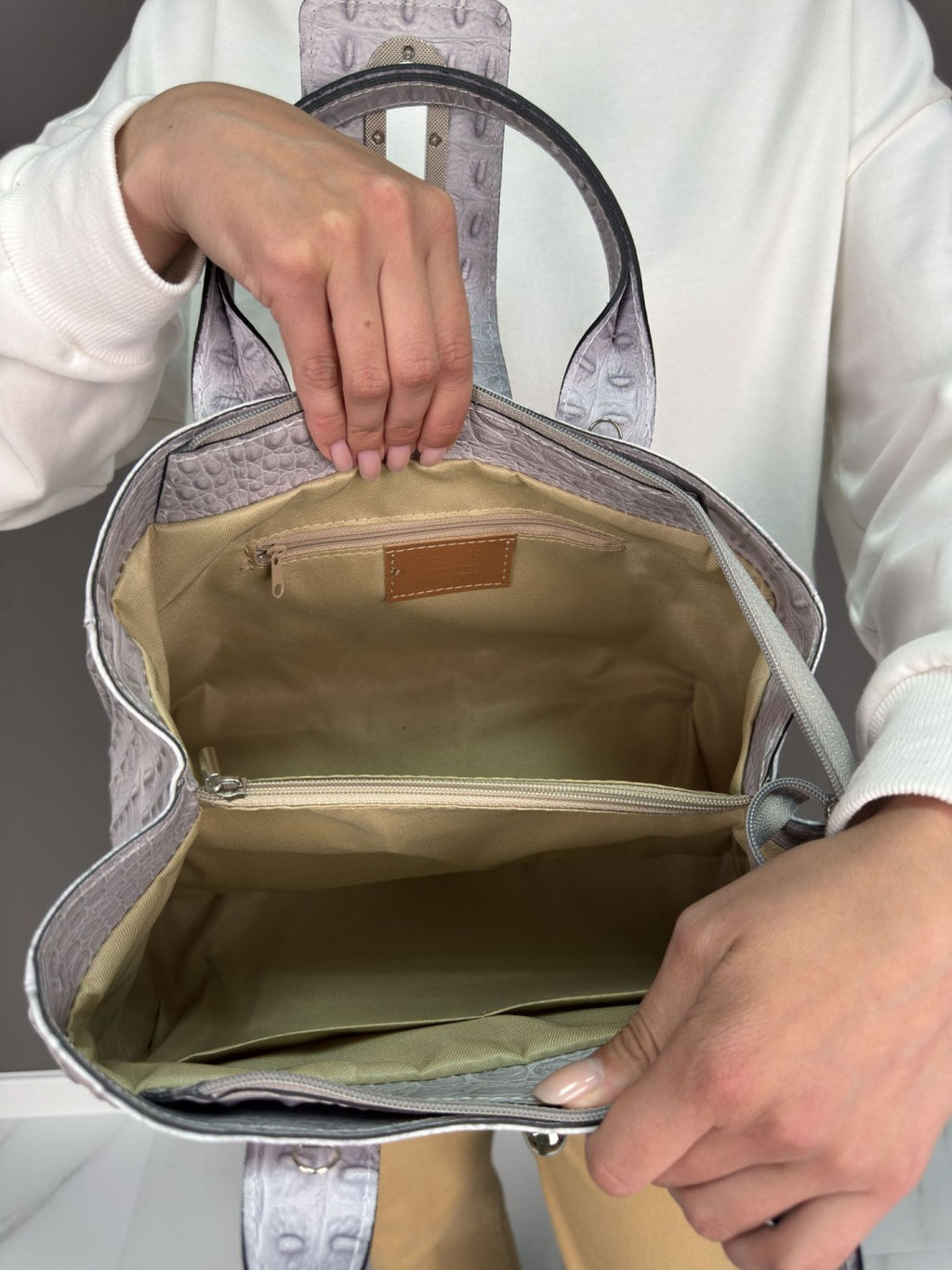 Сумка женская из телячьей кожи