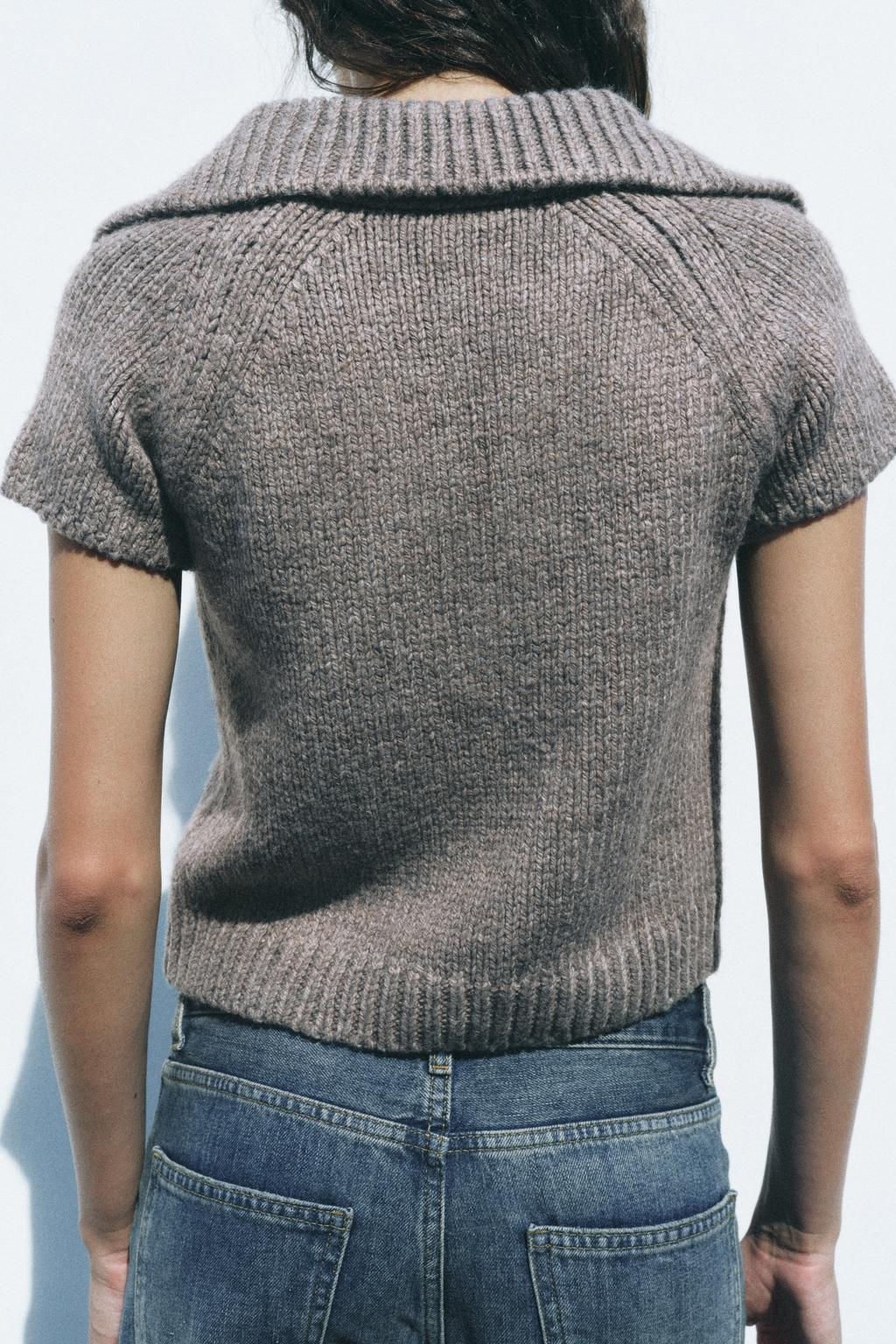 BUTTONED KNIT CARDIGAN - Zara фото 5