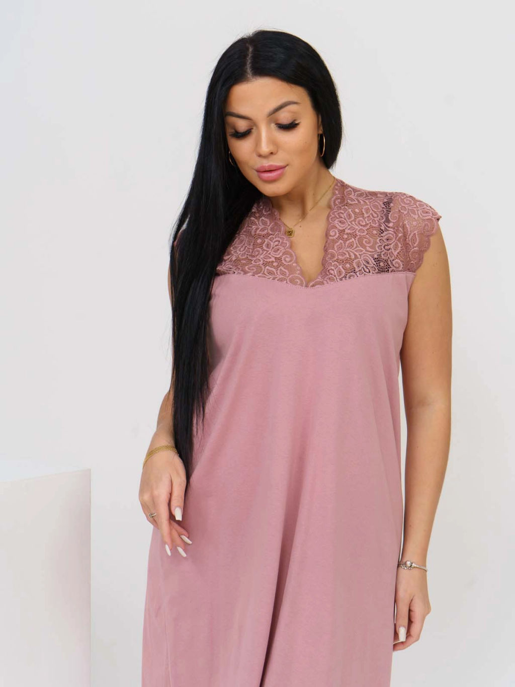 Ночная сорочка женская, цвет розовый