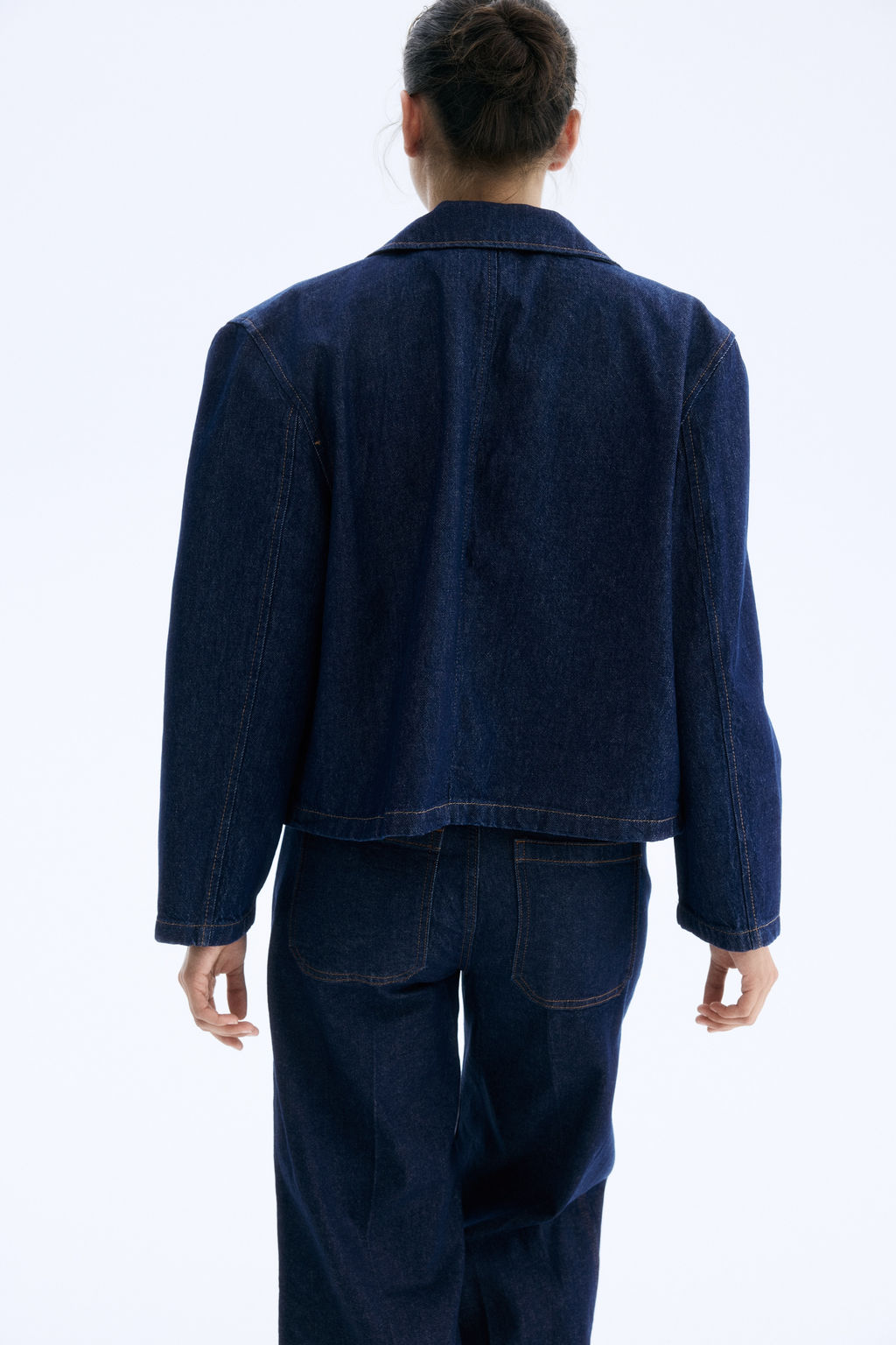 Chaqueta de sarga con cuello camisero - H&m фото 5