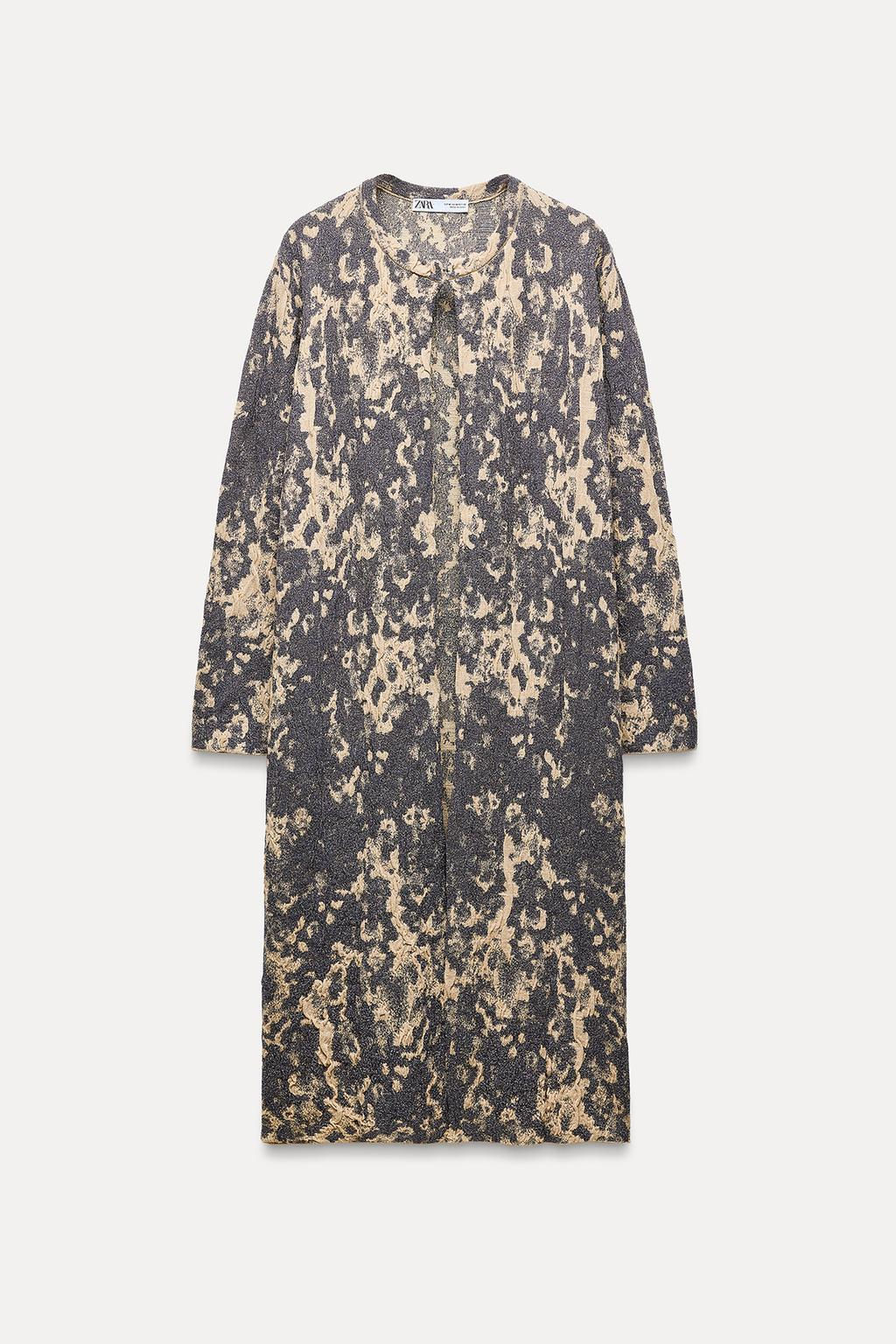KNIT JACQUARD COAT - Zara фото 7
