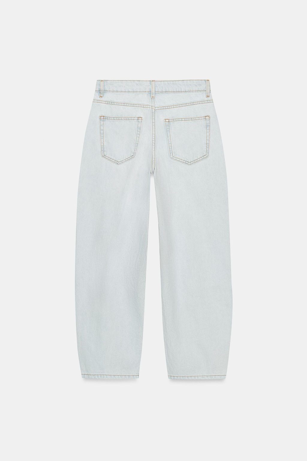 JEANS ZW COLLECTION TAPERED TIRO MEDIO / Azul claro - Zara фото 9