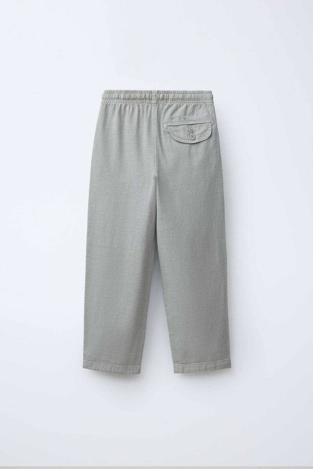 PANTAL?N FLUIDO ALGOD?N / Gris perla - Zara фото 2