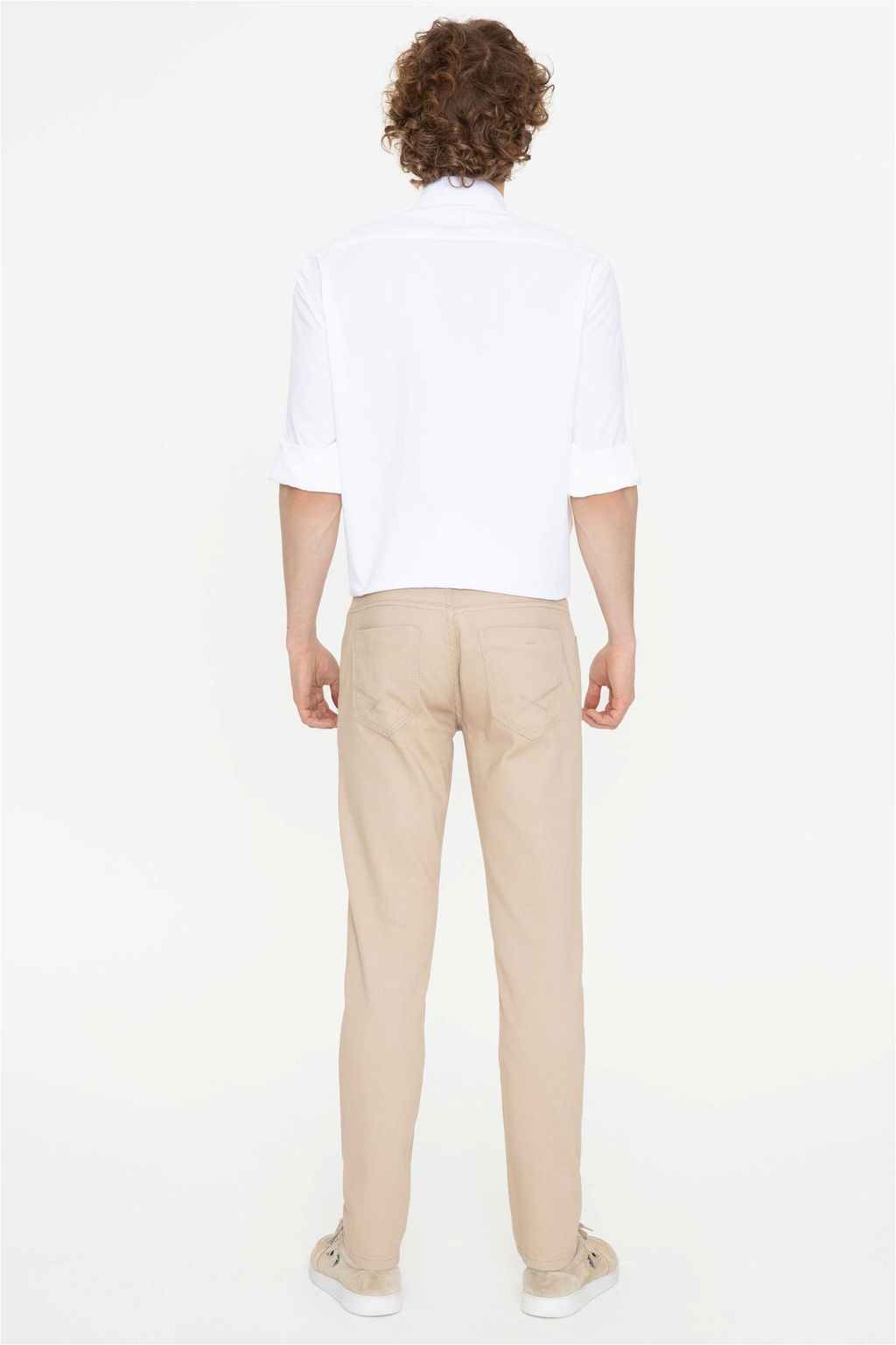 U. S. Polo Assn / Мужские брюки песочного цвета из парусины - U.s. polo assn фото 4