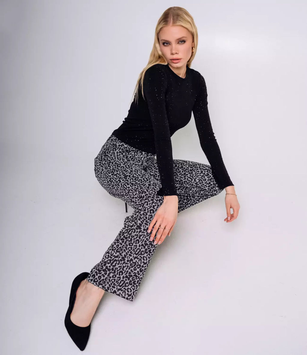 Джинсы #БШ2168, серый