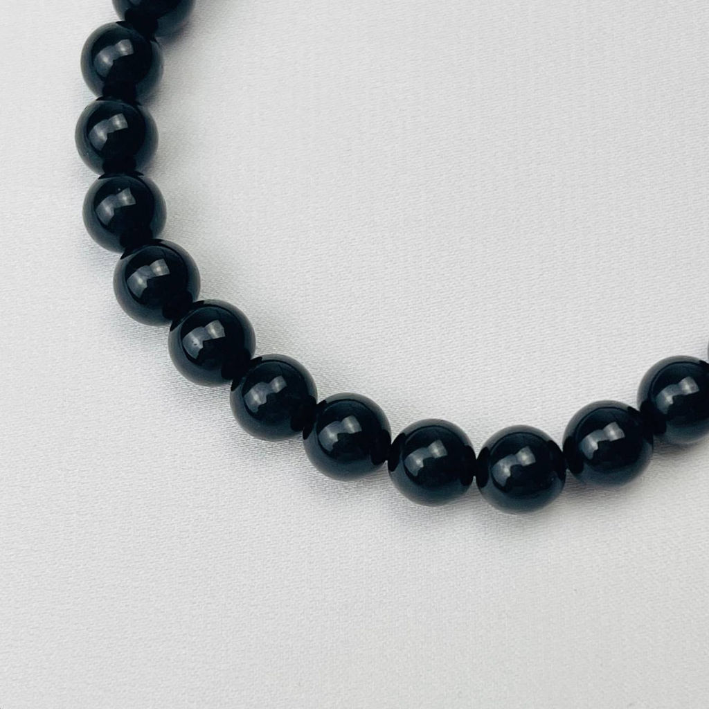 Браслет из черного Турмалина черного "Шерл" 17 см