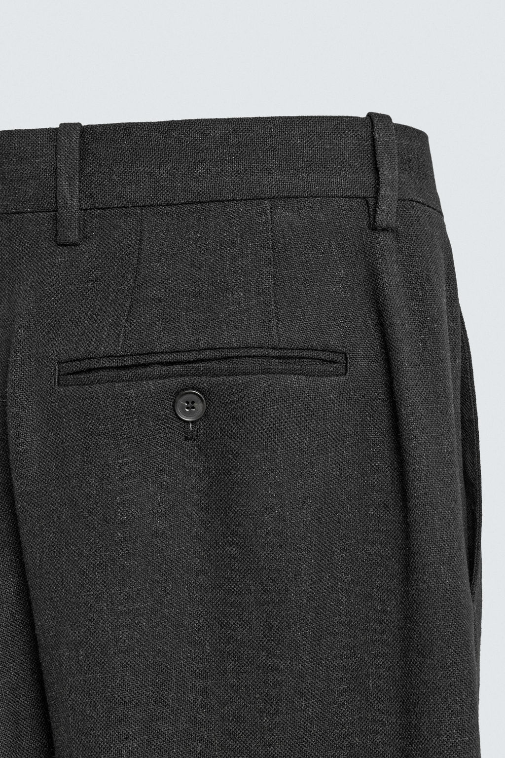PANTAL?N TRAJE VISCOSA - C??AMO / Negro - Zara фото 8
