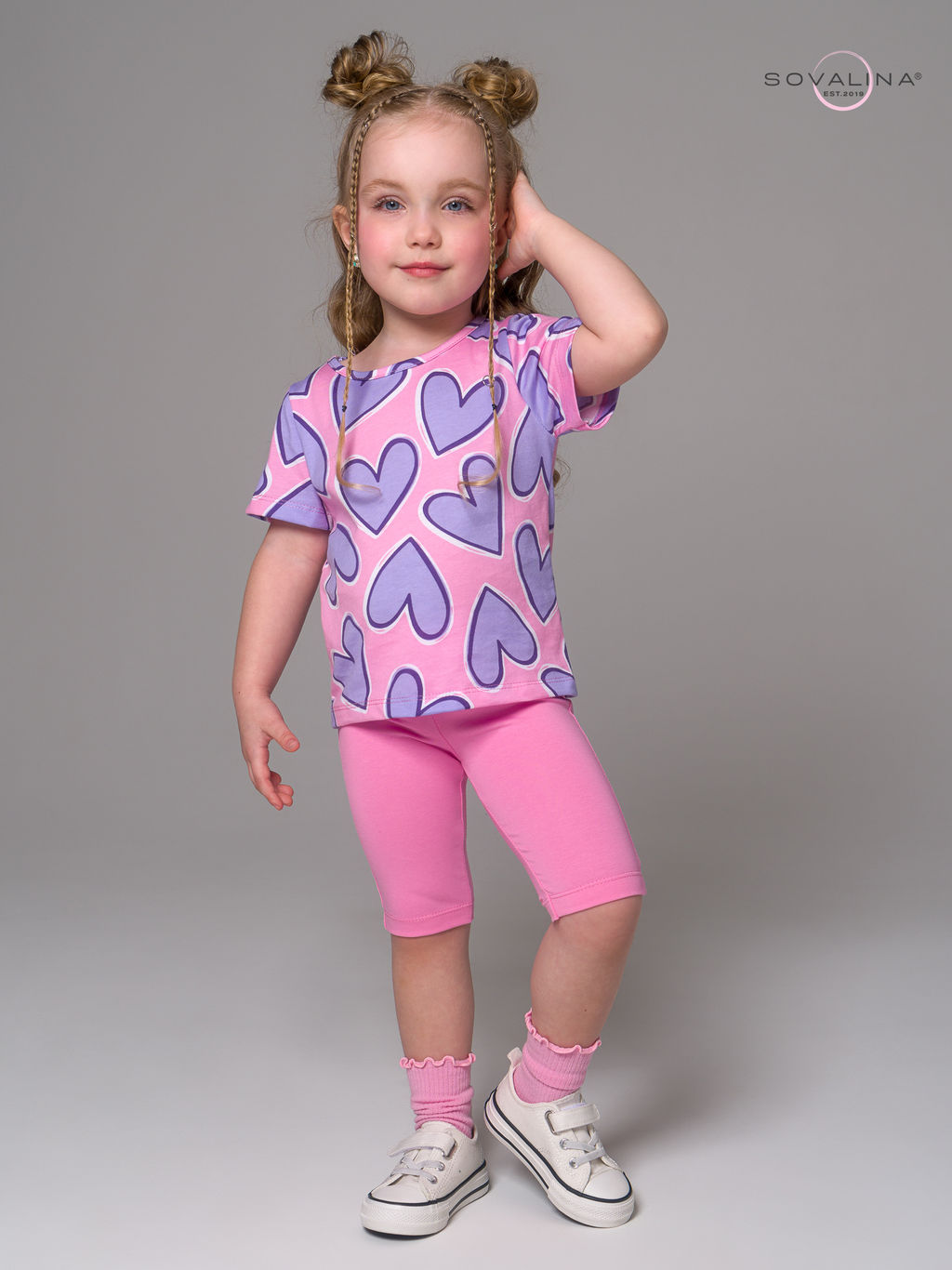 Костюм Актив сиреневые сердца-барби - Sovalina фото 9
