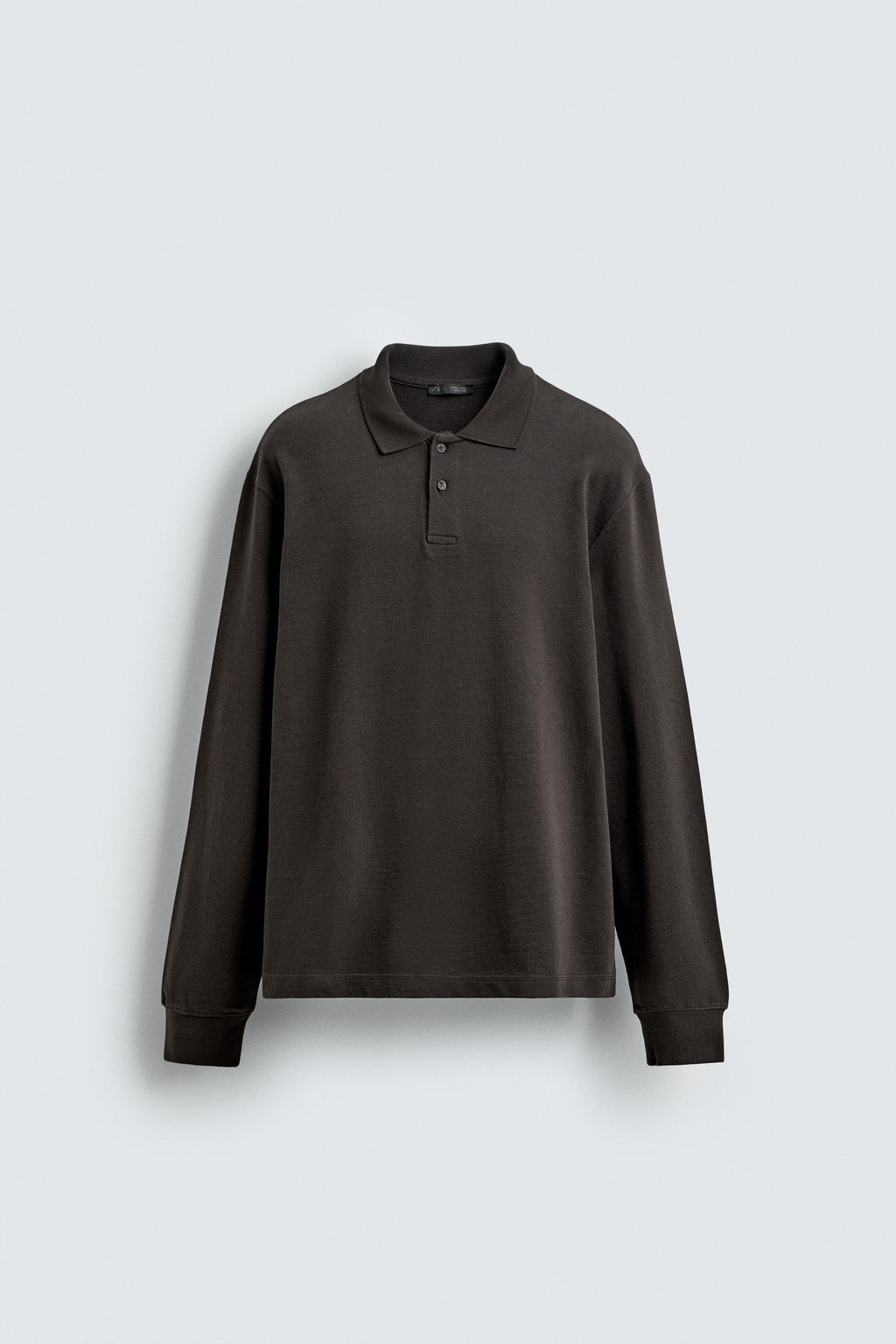 WASHED TEXTURED POLO SHIRT - Zara фото 7