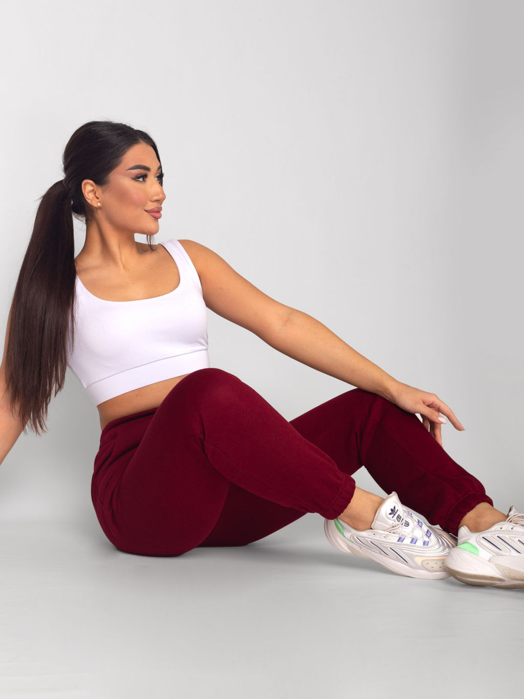 Брюки женские футер начес 3-х нитка пенье РОКСИ БОРДО - Domtrik фото 3