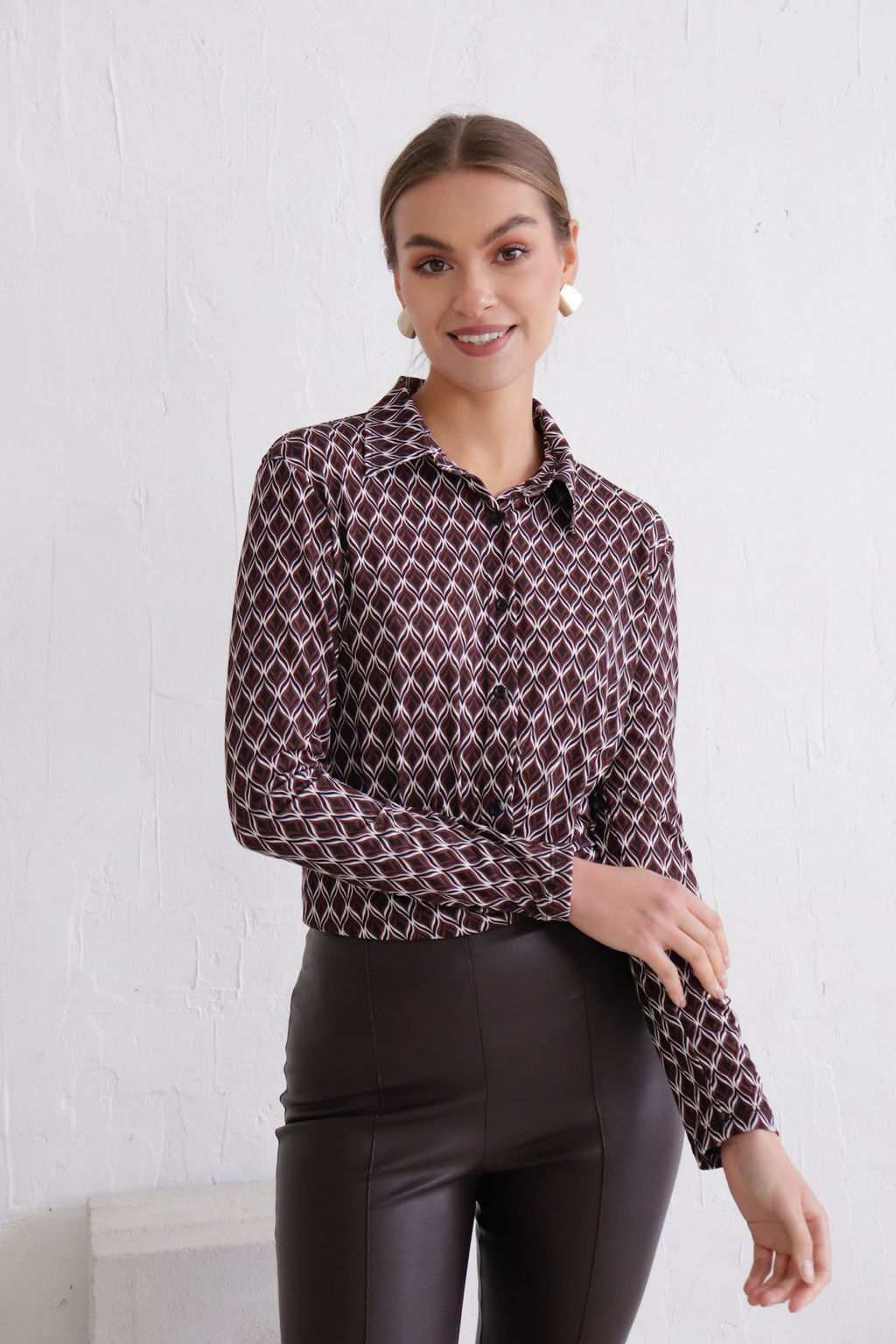 11493 Рубашка с принтом - Martichelli фото 5