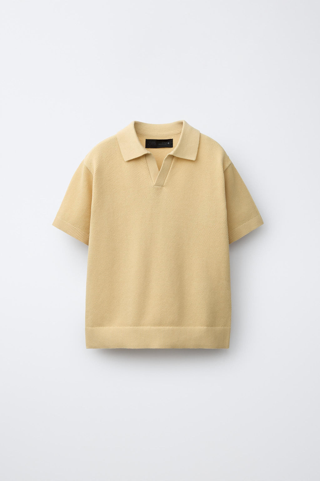 POLO PUNTO PIQU? / Amarillo claro - Zara фото 4