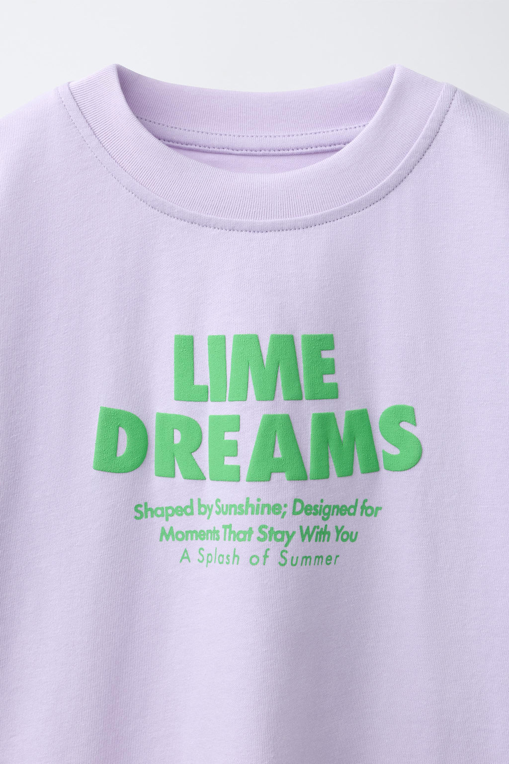CAMISETA ESTAMPADO FRUTAS / Lila claro - Zara фото 4