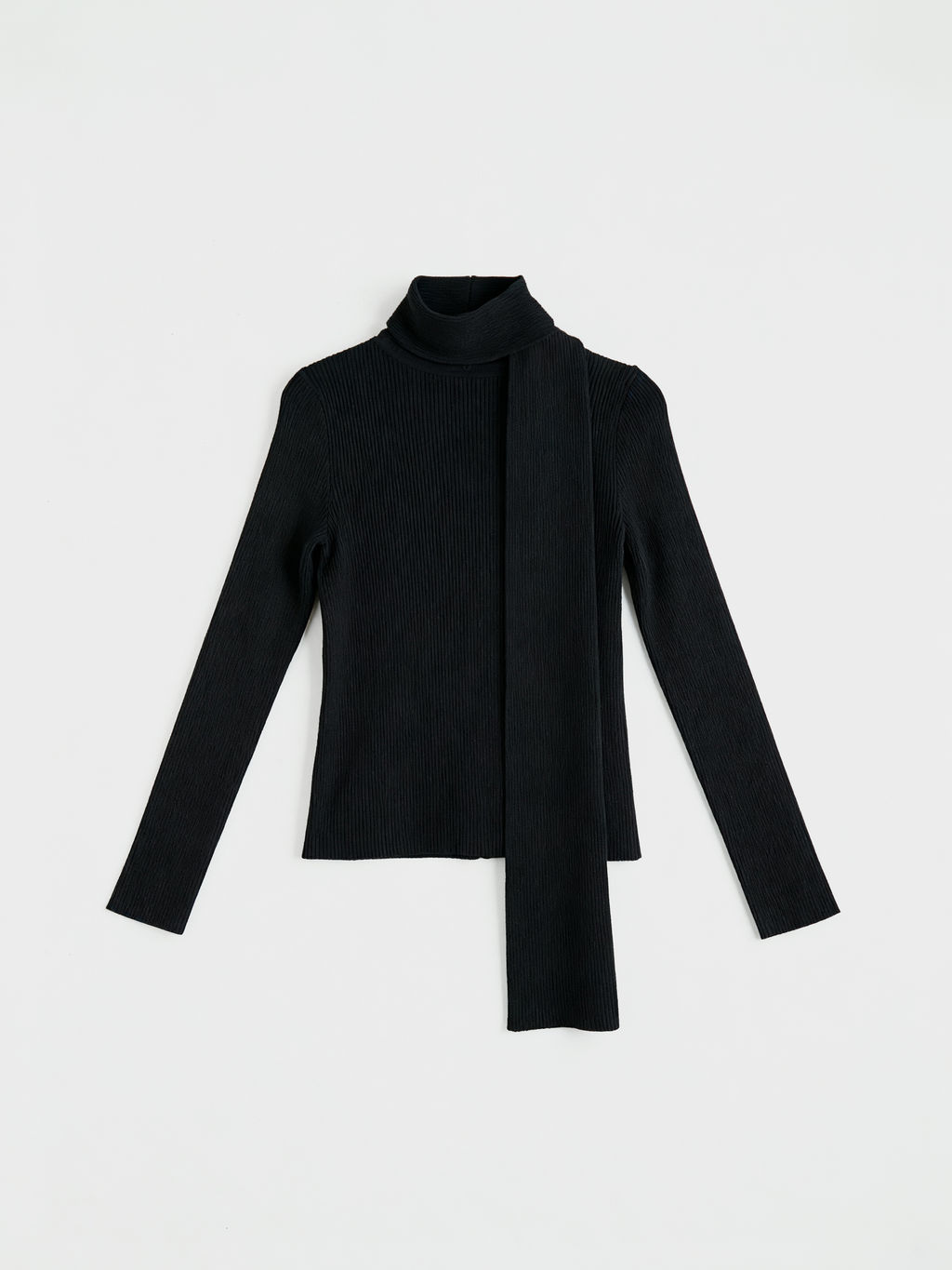 Fular Yaka Fitilli Kad?n Triko H?rka