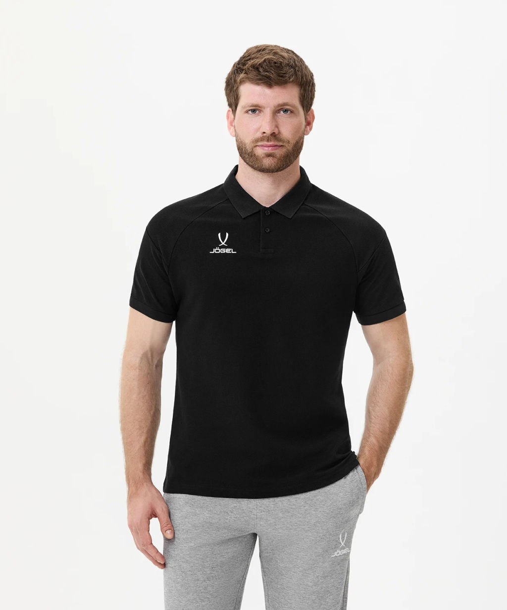 Поло JOGEL CAMP 2 CVC Polo CZ, черный  фото 5