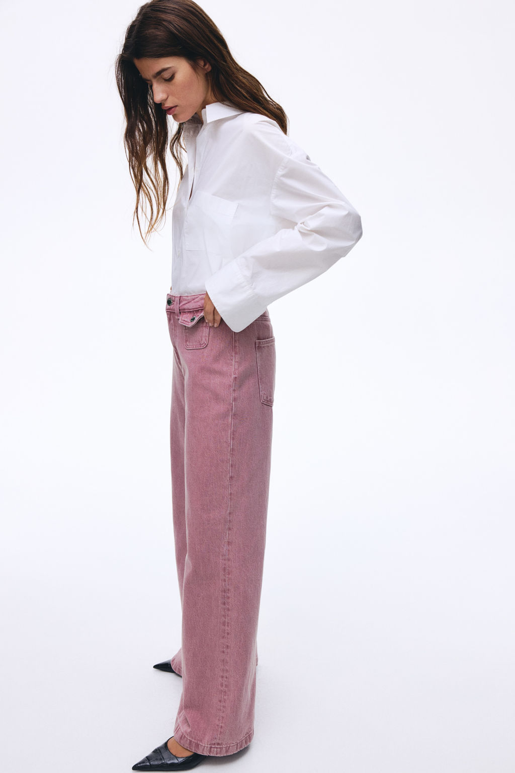 Wide High Jeans - H&m фото 4
