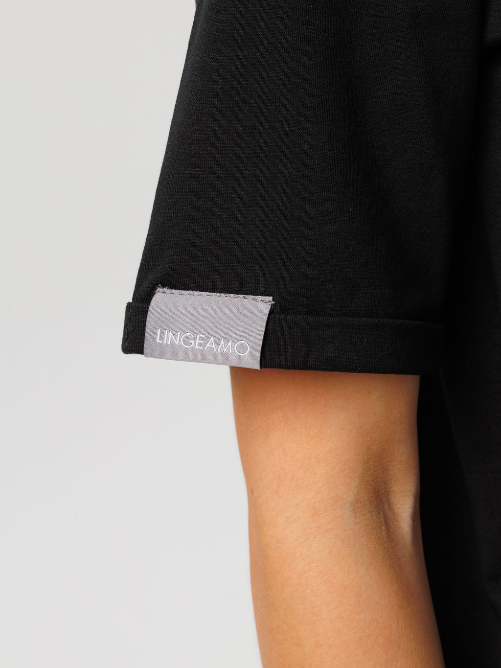 ***Трикотажное платье LINGEAMO черное ВП-05 (7)  фото 12