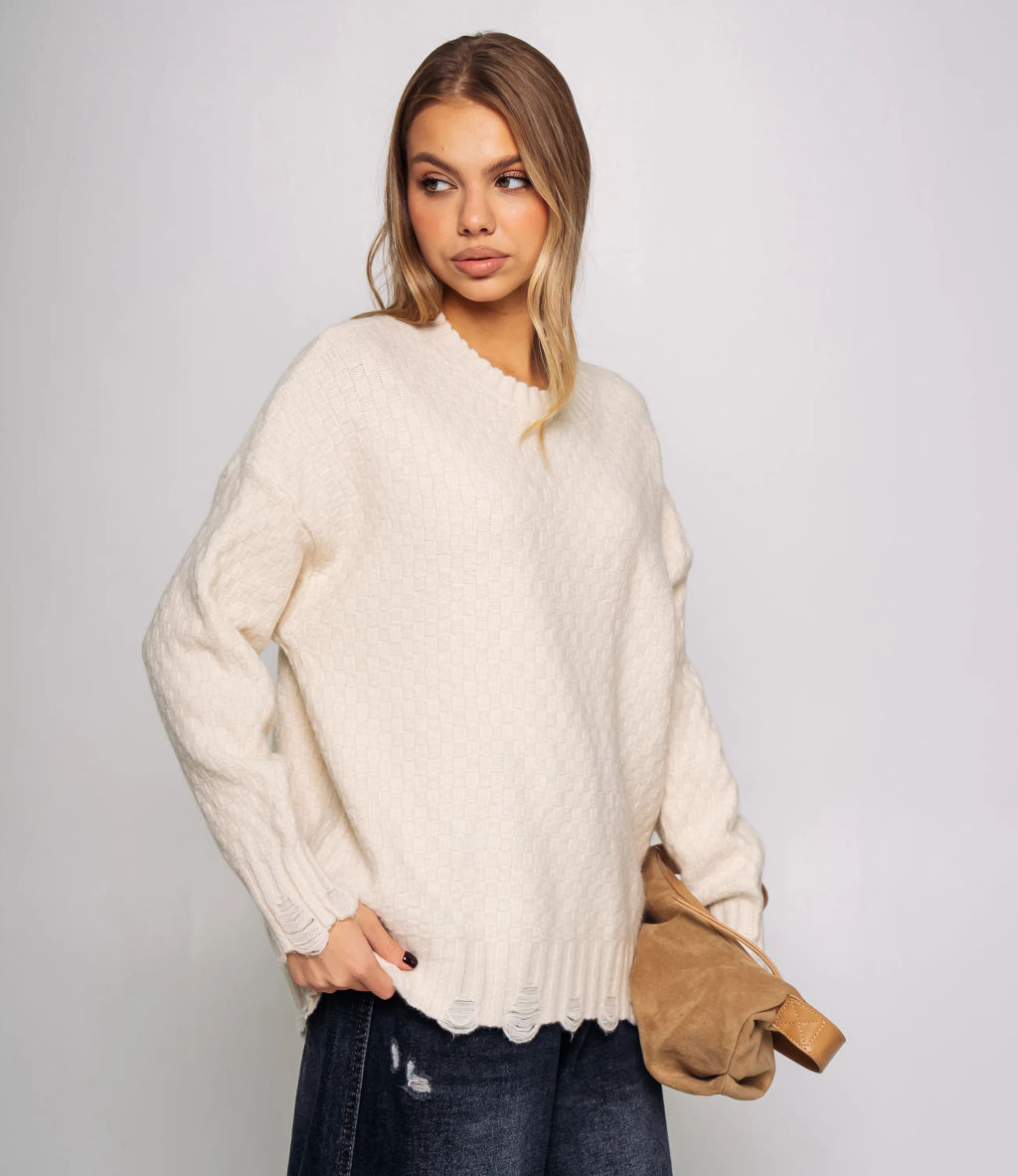 Джемпер #КТ6138 (1), светло-бежевый - Dommod фото 2