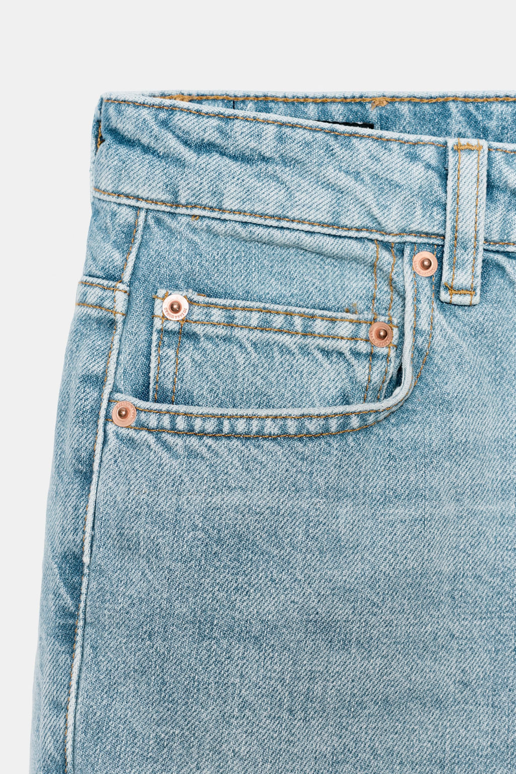 JEANS ZW COLLECTION RELAXED BOOTCUT TIRO MEDIO CROPPED / Azul claro - Zara фото 10