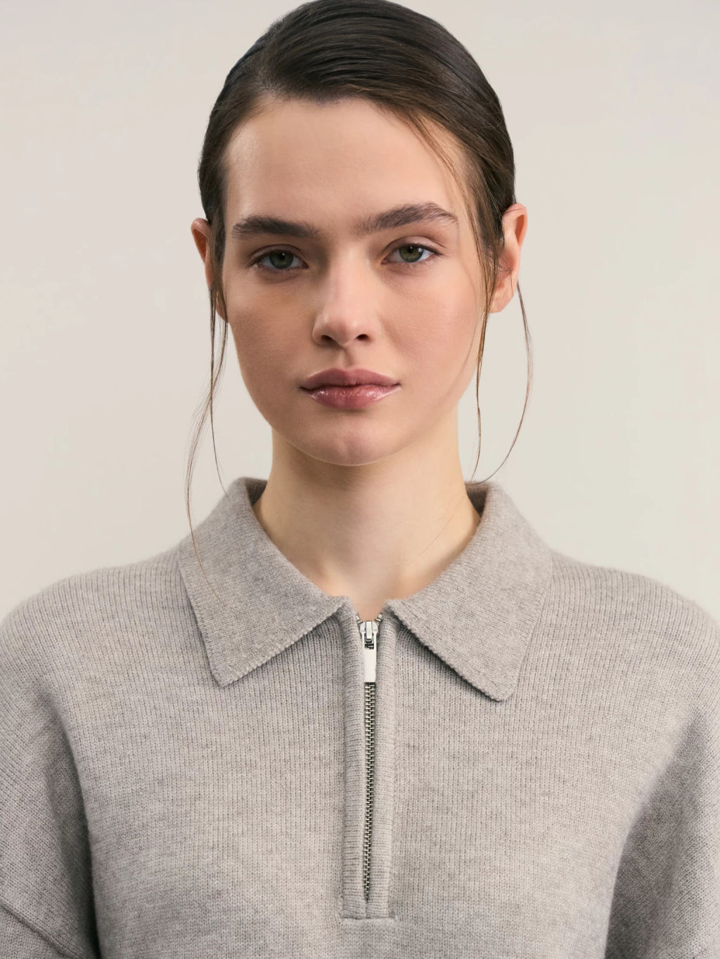 Джемпер поло с молнией / Zarina  фото 6