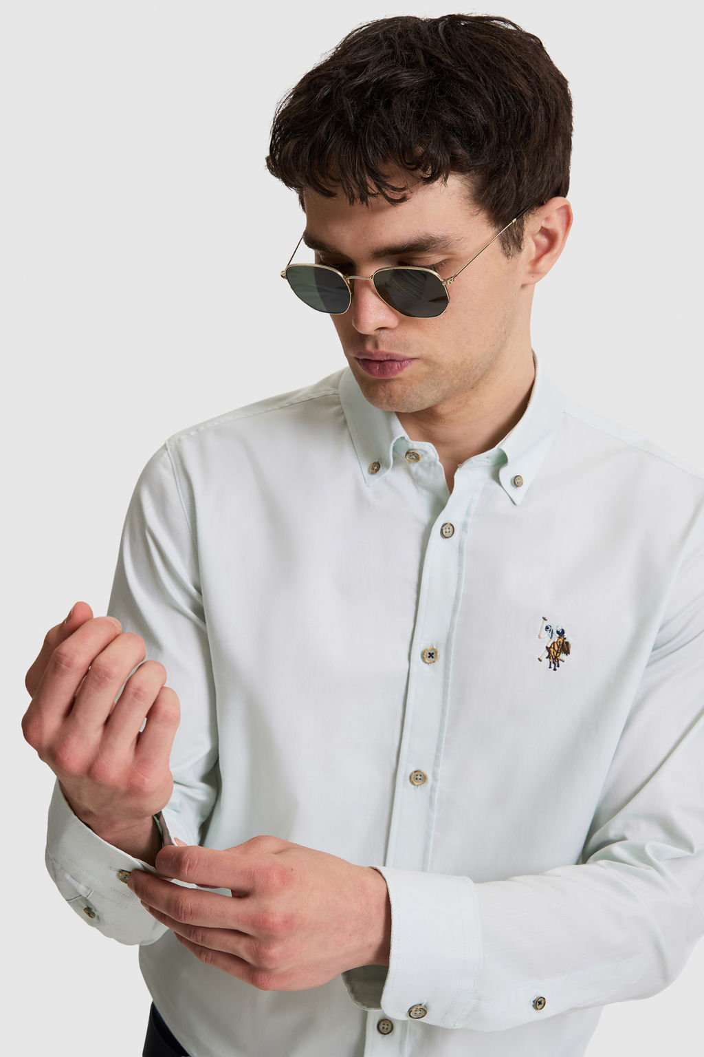 Erkek Su Ye_ili Uzun Kollu Basic G_mlek - U.s. polo assn фото 2