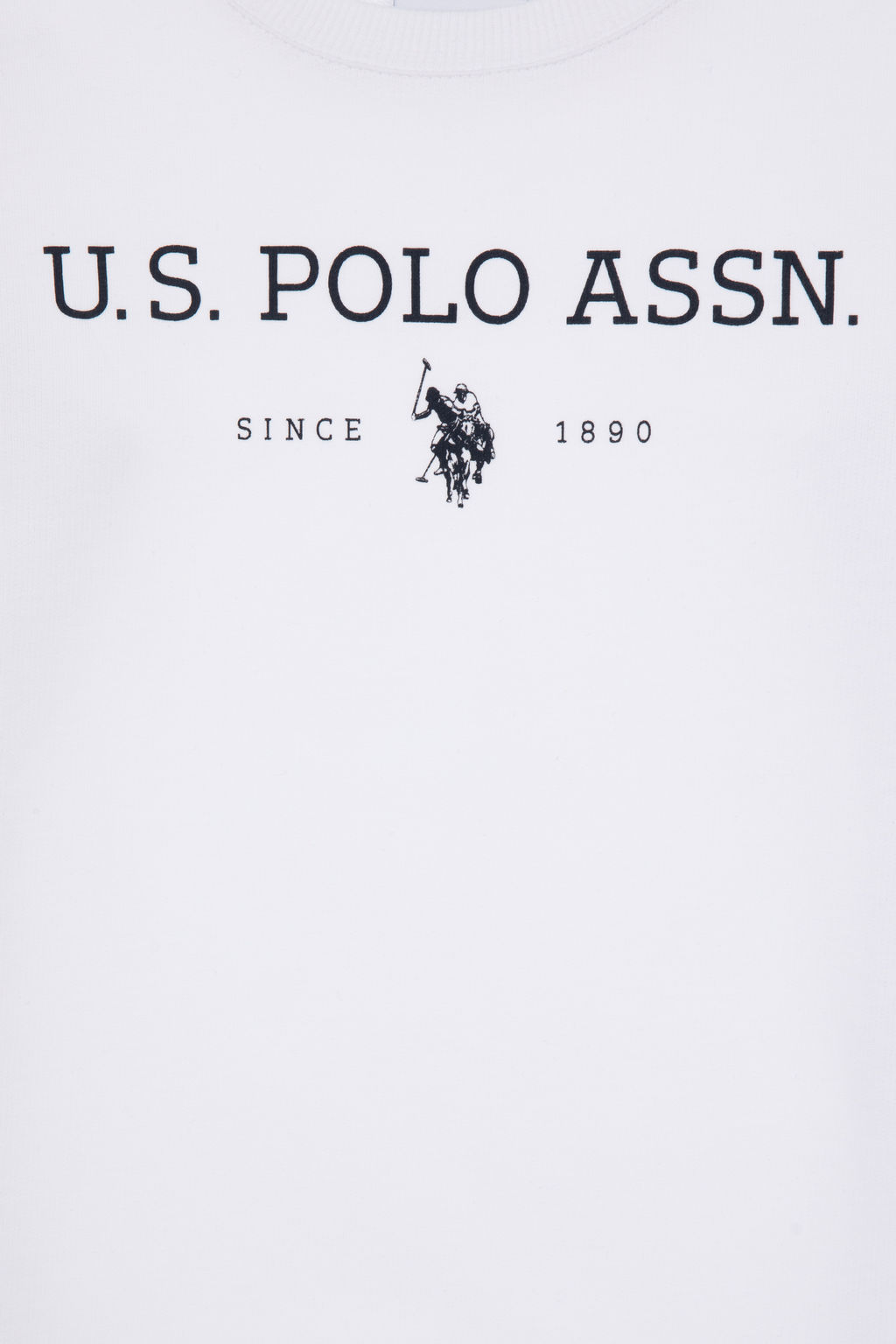 Erkek _ocuk Beyaz Bisiklet Yaka Sweatshirt - U.s. polo assn фото 8
