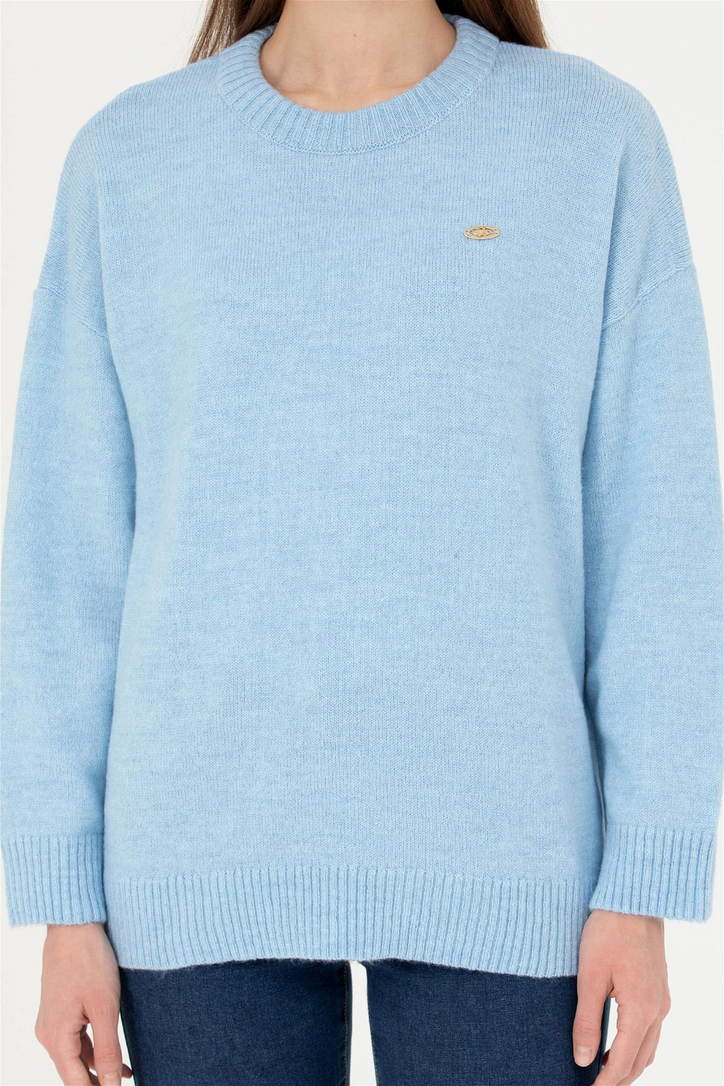 Женский синий свитер - U.s. polo assn фото 6