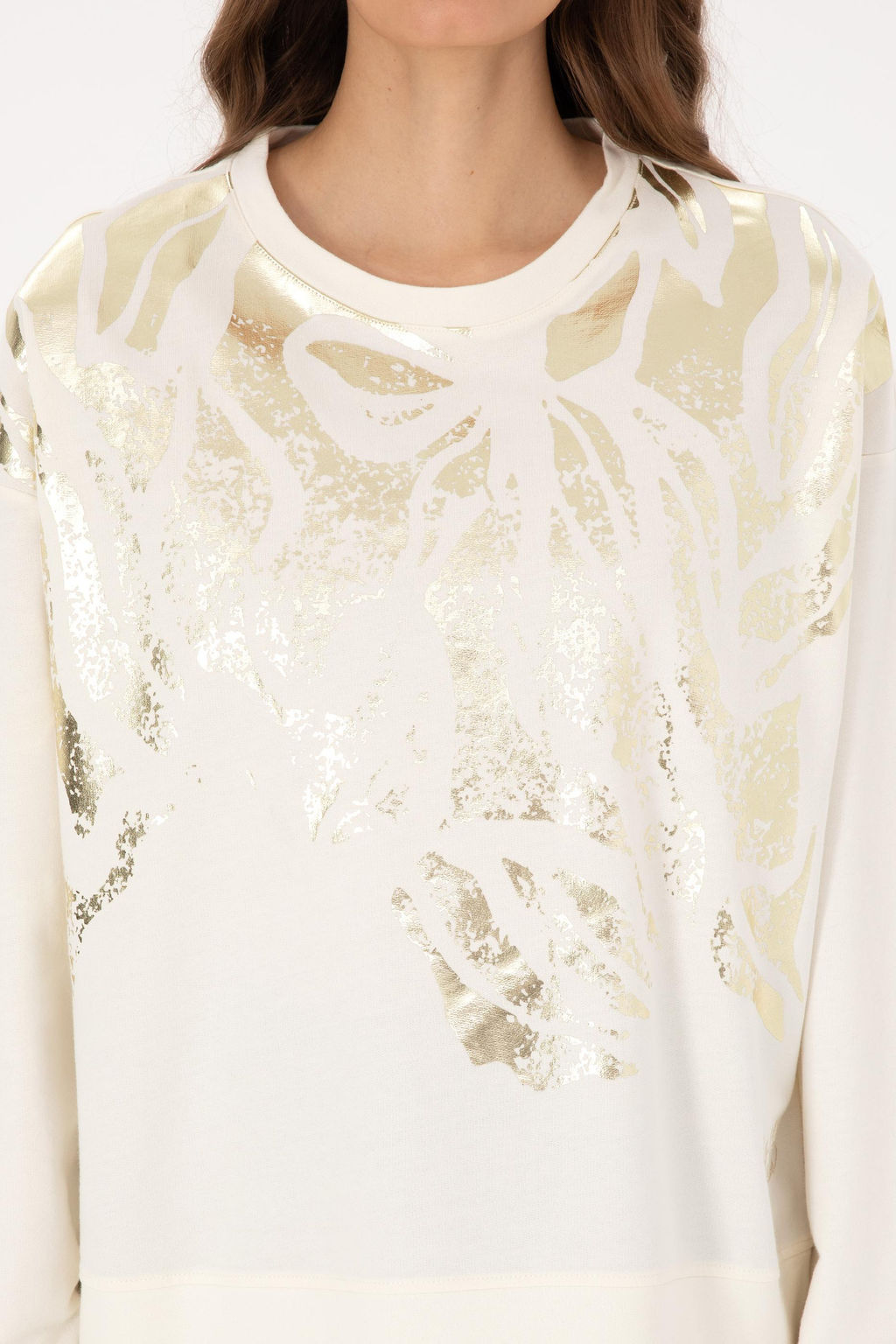 Kad_n Krem Sweatshirt - U.s. polo assn фото 6