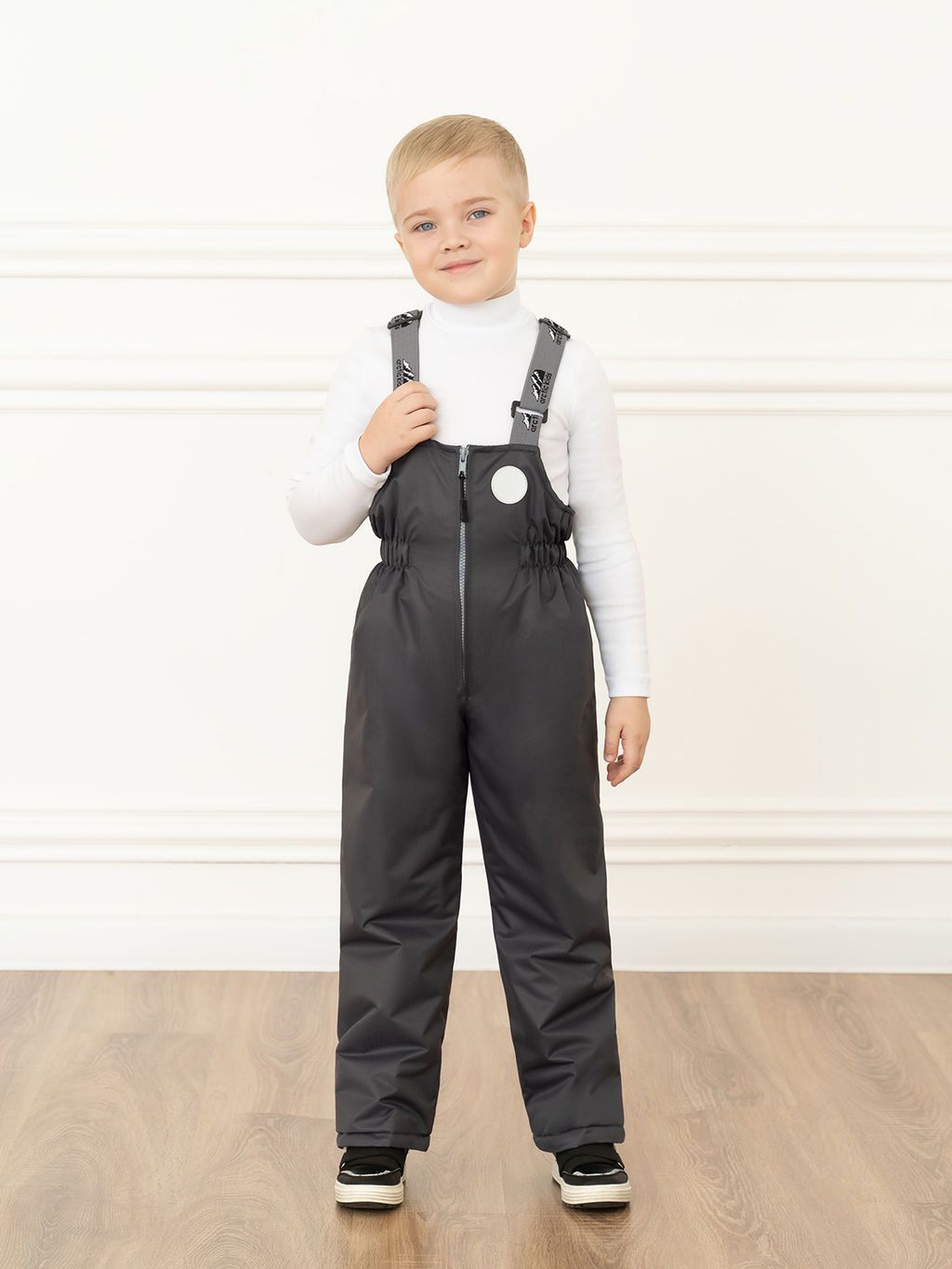 Полукомбинезон детский серый 60-013 (146, 72)