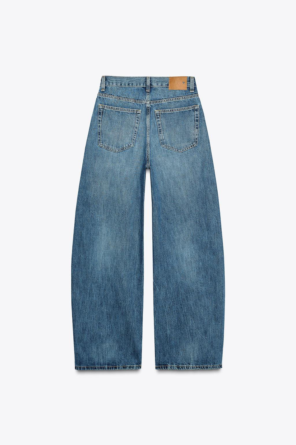 TRF MID-WAIST CROSSOVER BAGGY JEANS - Zara фото 4