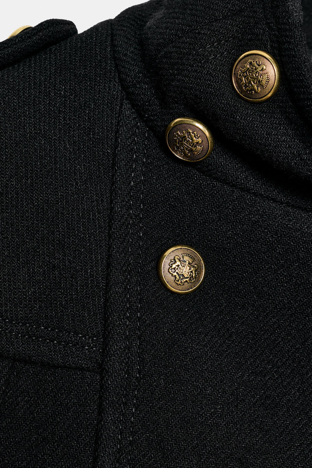 WOOL BLEND CAPE WITH METAL BUTTONS ZW COLLECTION - Zara фото 20