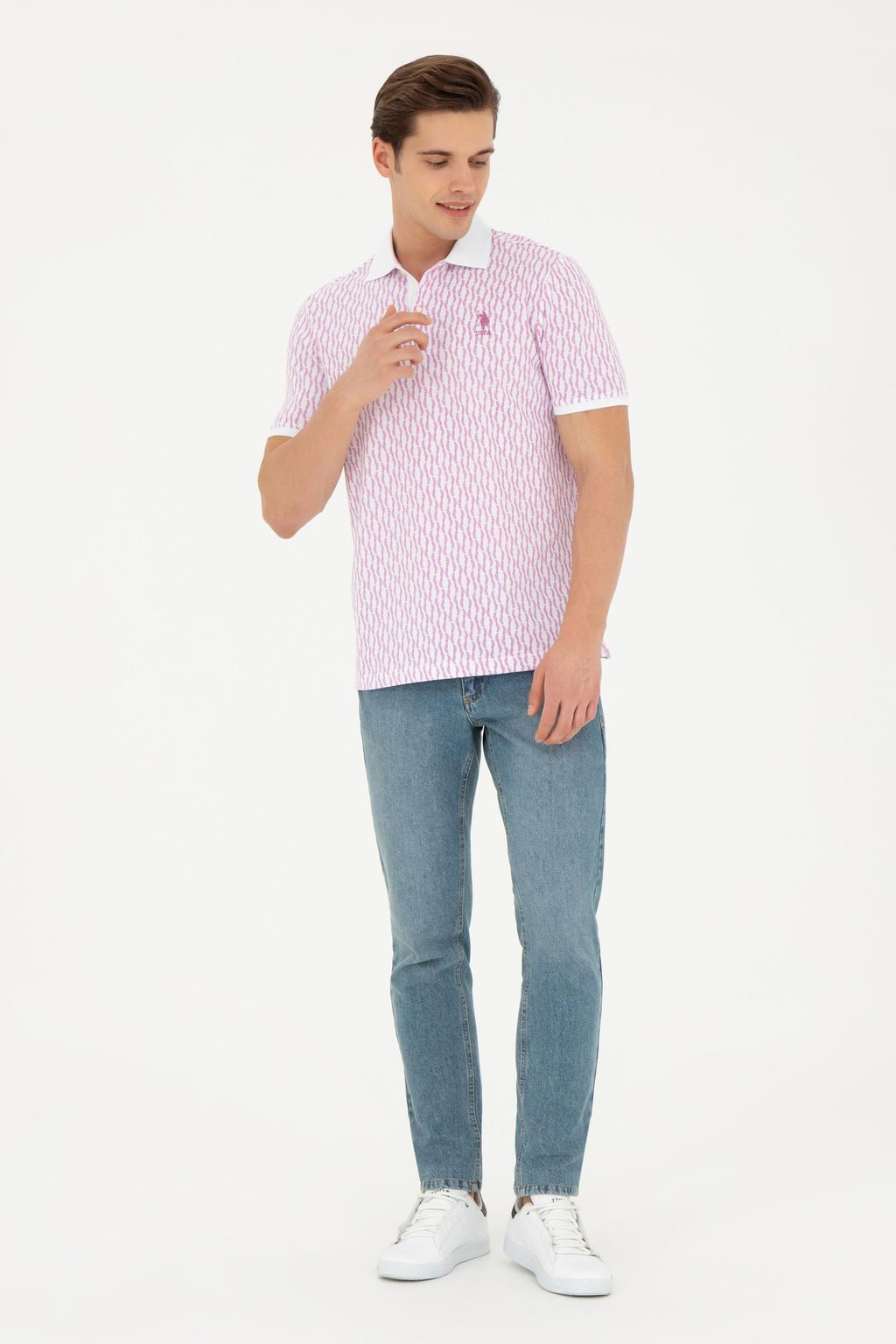 Мужская фиолетовая футболка - U.s. polo assn фото 11