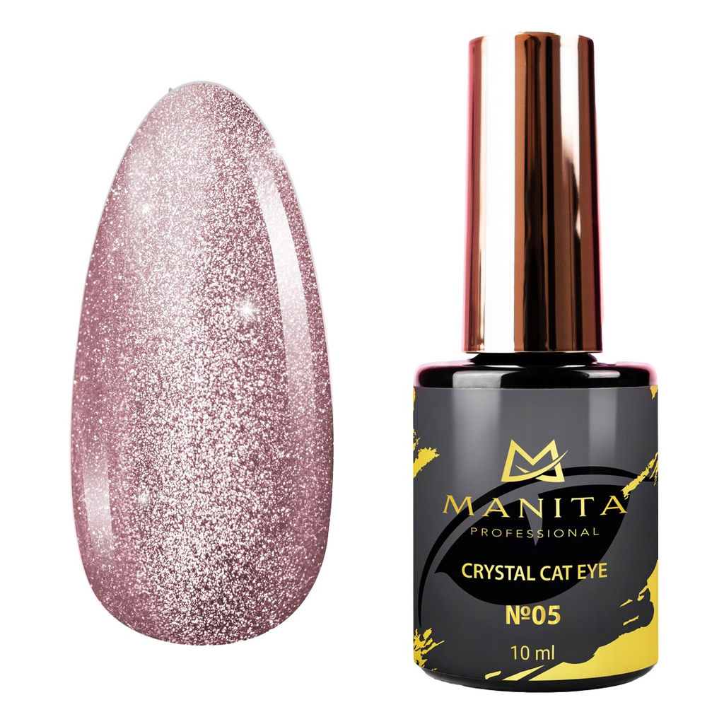 Manita Professional Гель-лак для ногтей с эффектом кошачьего глаза / Crystal Cat Eye №05, 10 мл  фото 2