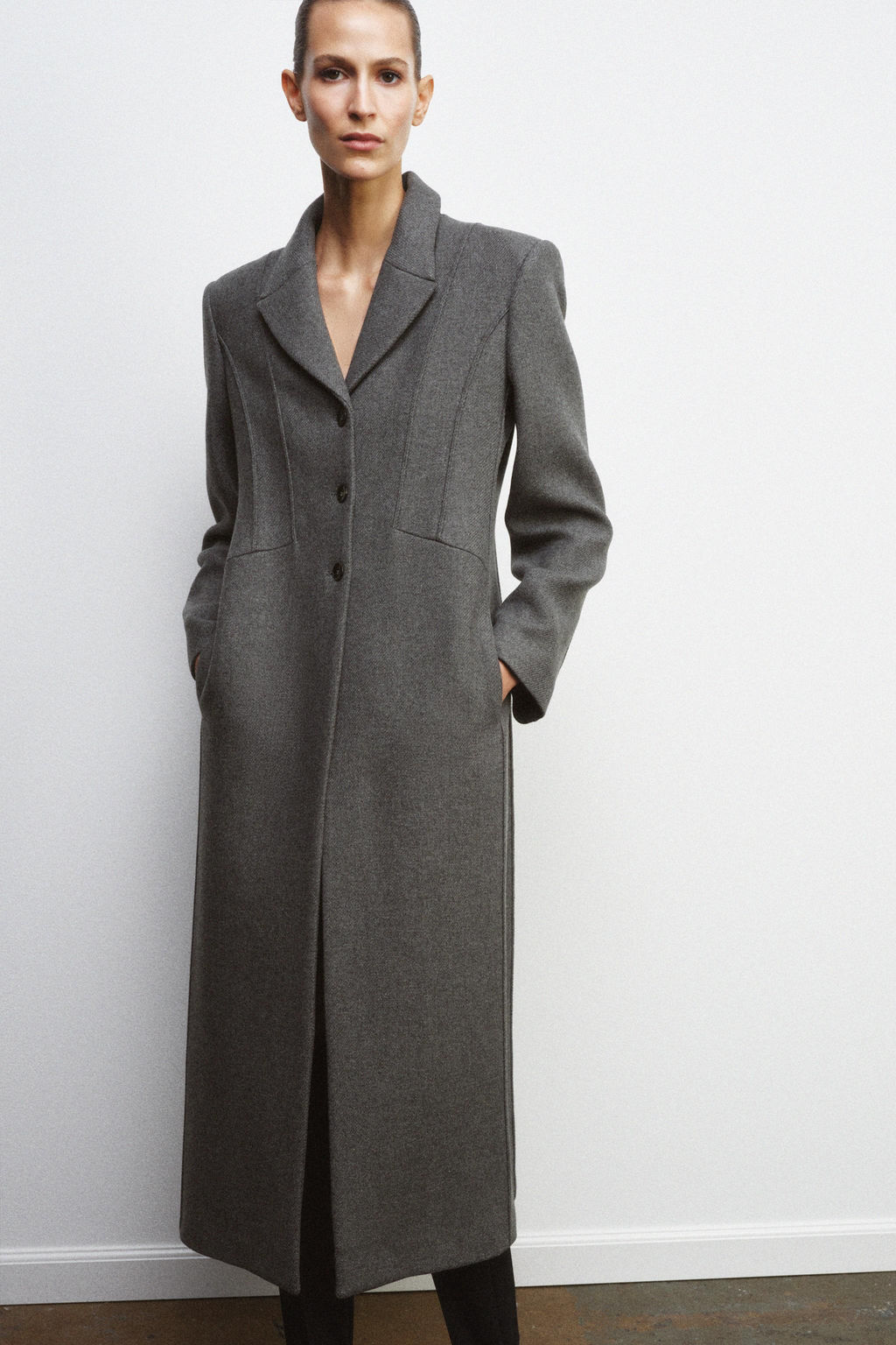FITTED MANTECO WOOL COAT ZW COLLECTION LIMITED EDITION - Zara фото 7