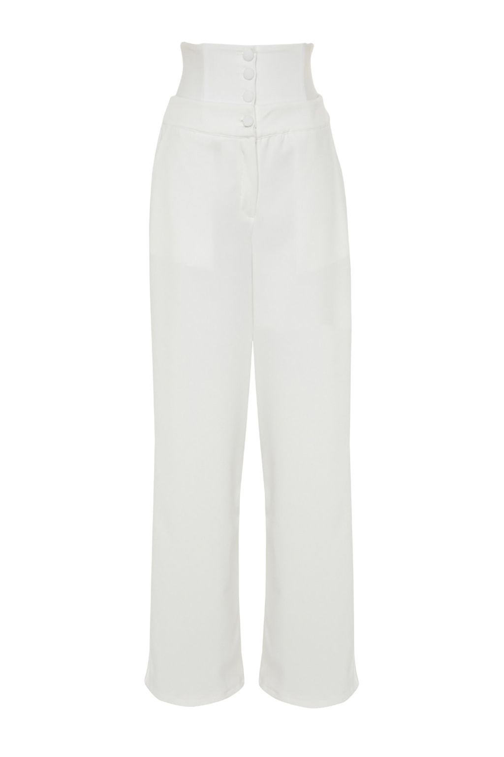 TRENDYOLMILLA Siyah Korse Detayl? Dokuma Pantolon TPRSS23PL00033 фото 6