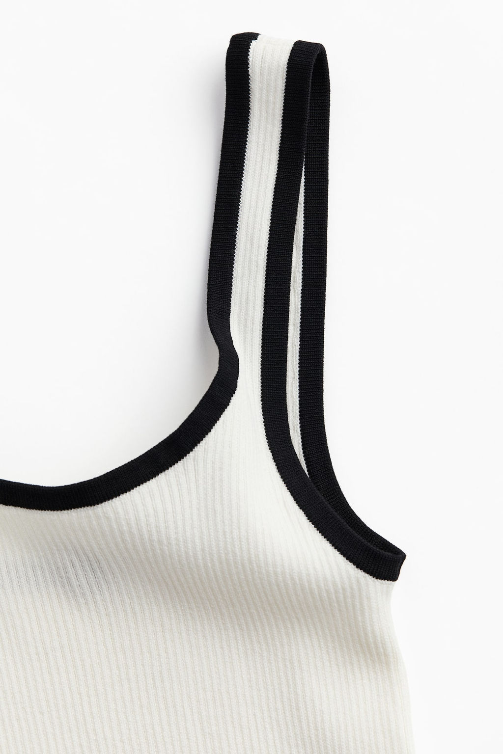 Vestido en punto de canale con vuelo - H&m фото 7