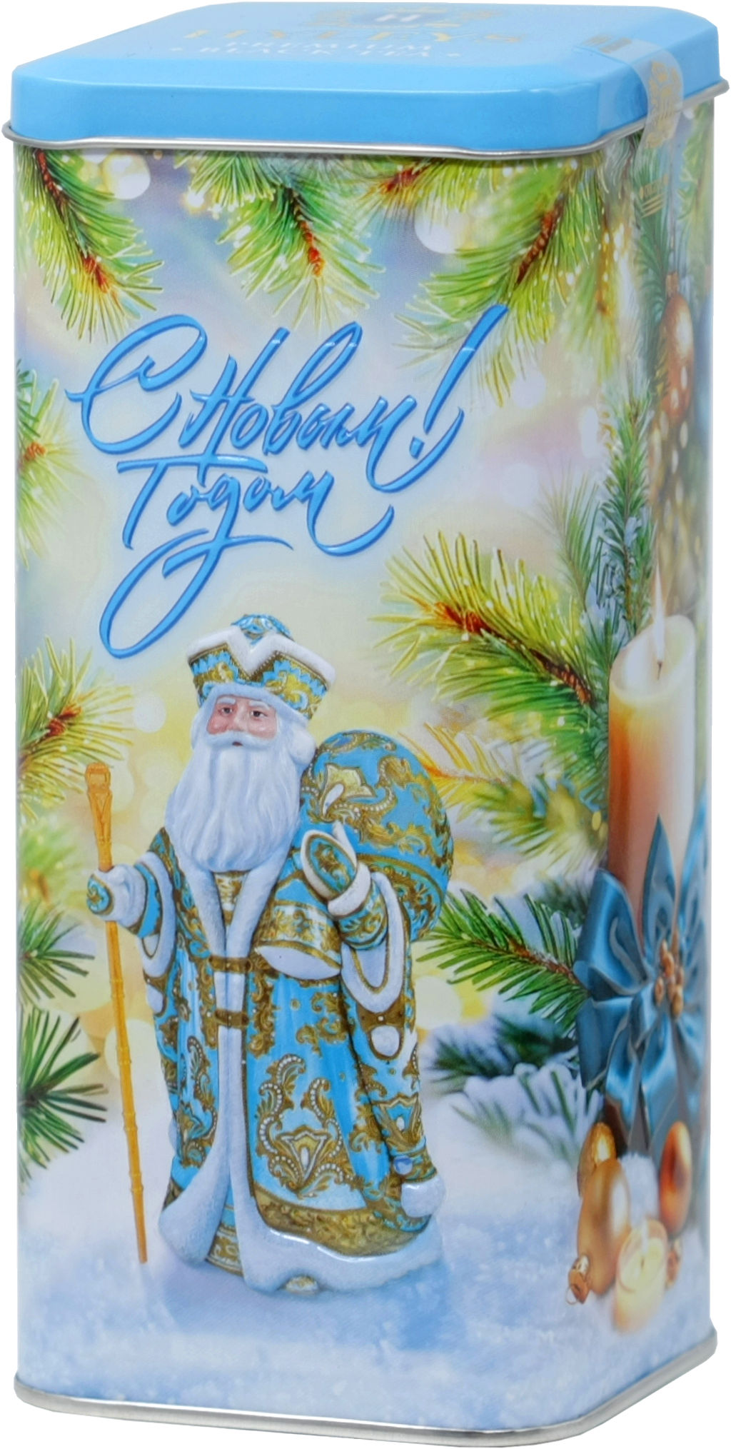HYLEYS. Новый год. Банка С Новым Годом (Дед Мороз) 50 гр. жест.банка