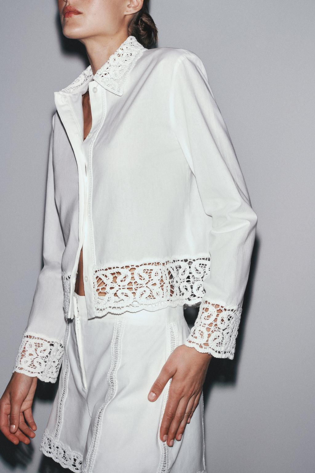 ZW COLLECTION CROCHET BERMUDA SHORTS - Zara фото 15