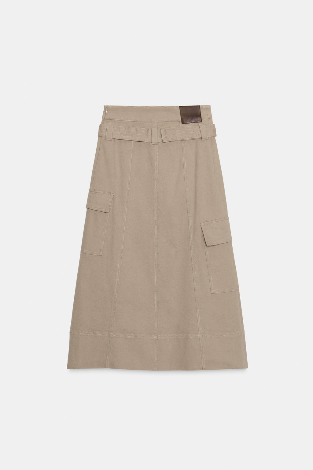 BELTED CARGO MIDI SKIRT - Zara фото 10
