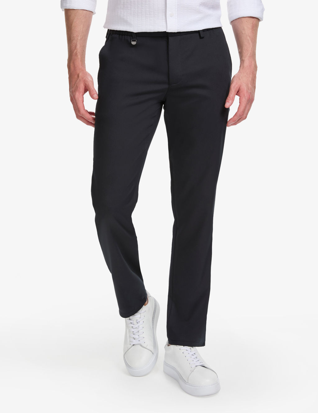 Lacivert Slim Fit Klasik Jogger Pantolon
