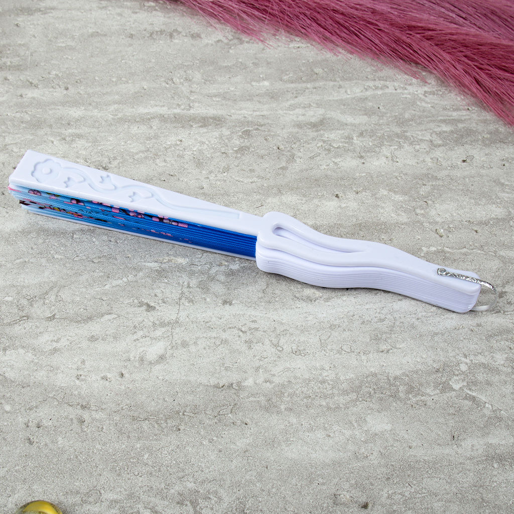 Веер 23 см / 622-8 /уп 12/600/ микс, пластик, полиэстер - Галеонтрейд фото 16