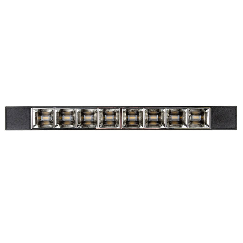 ULB-Q282 20W/4000K BLACK Светильник-прожектор светодиодный трековый. Линейный. 1600 Лм. Белый свет (4000К). Корпус черный. ТМ Volpe