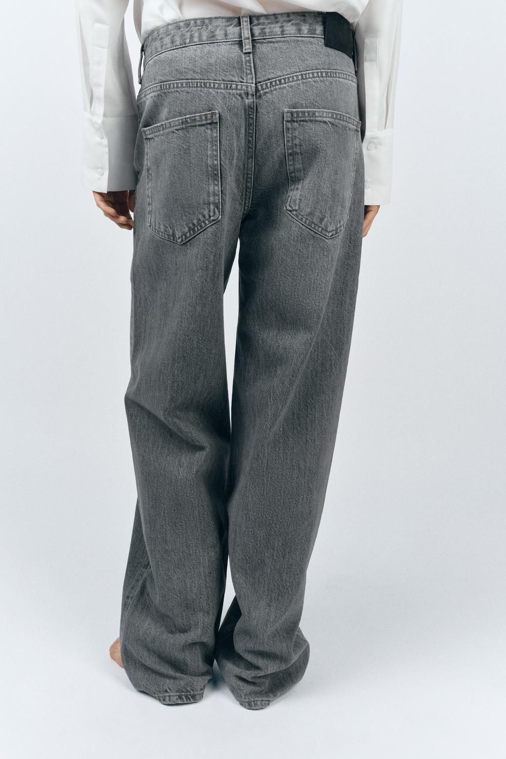 ZW COLLECTION BAGGY MID-WAIST JEANS - Zara фото 3