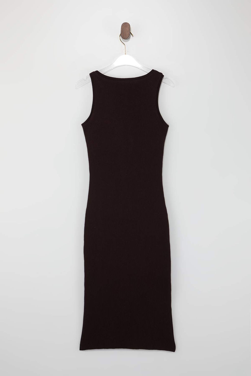 Kahverengi Maxi Triko Astarl? Pedli Elbise TWOSS26EL00166