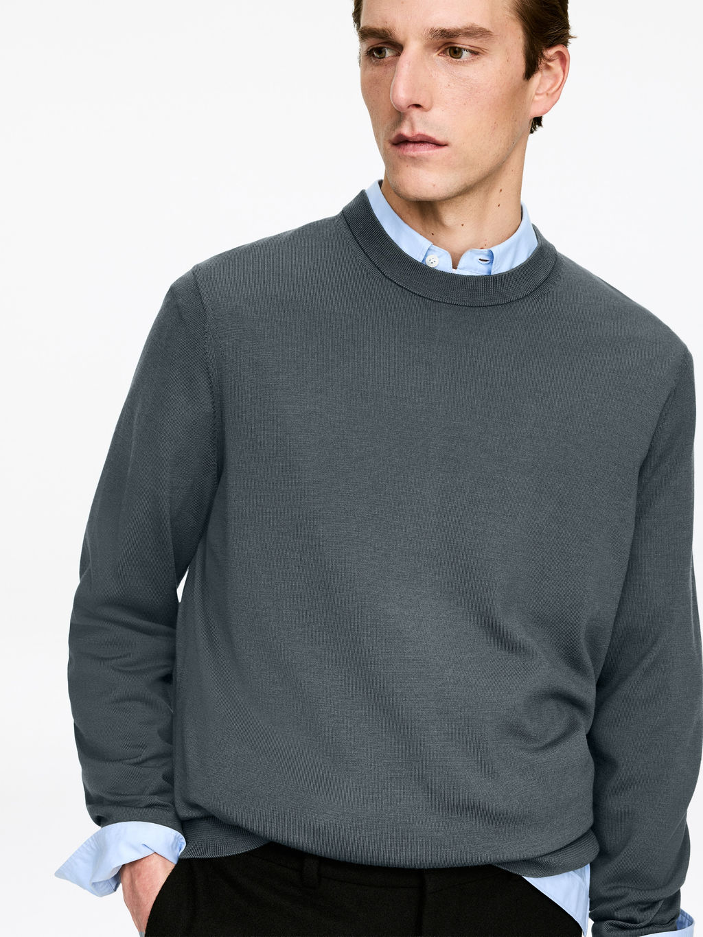 Jersey de punto fino en lana merino - H&m фото 9