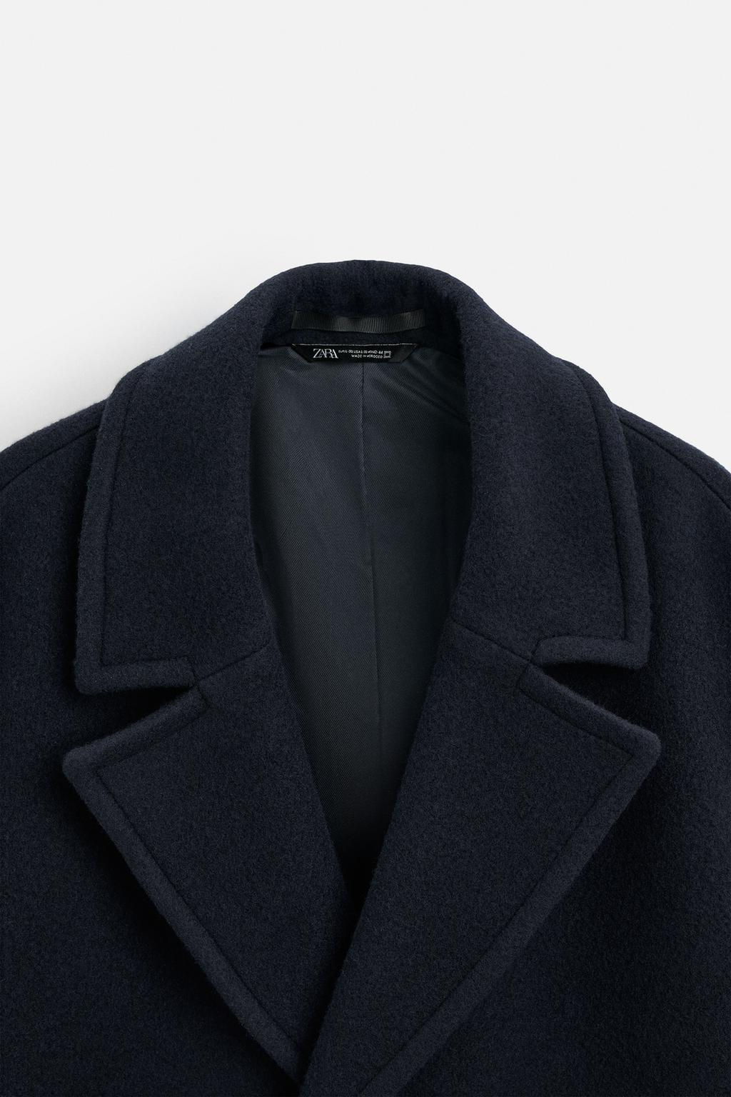TEXTURED WOOL BLEND COAT - Zara фото 10