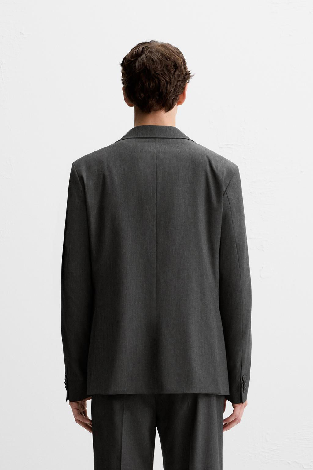 CHECKED SUIT BLAZER - Zara фото 3