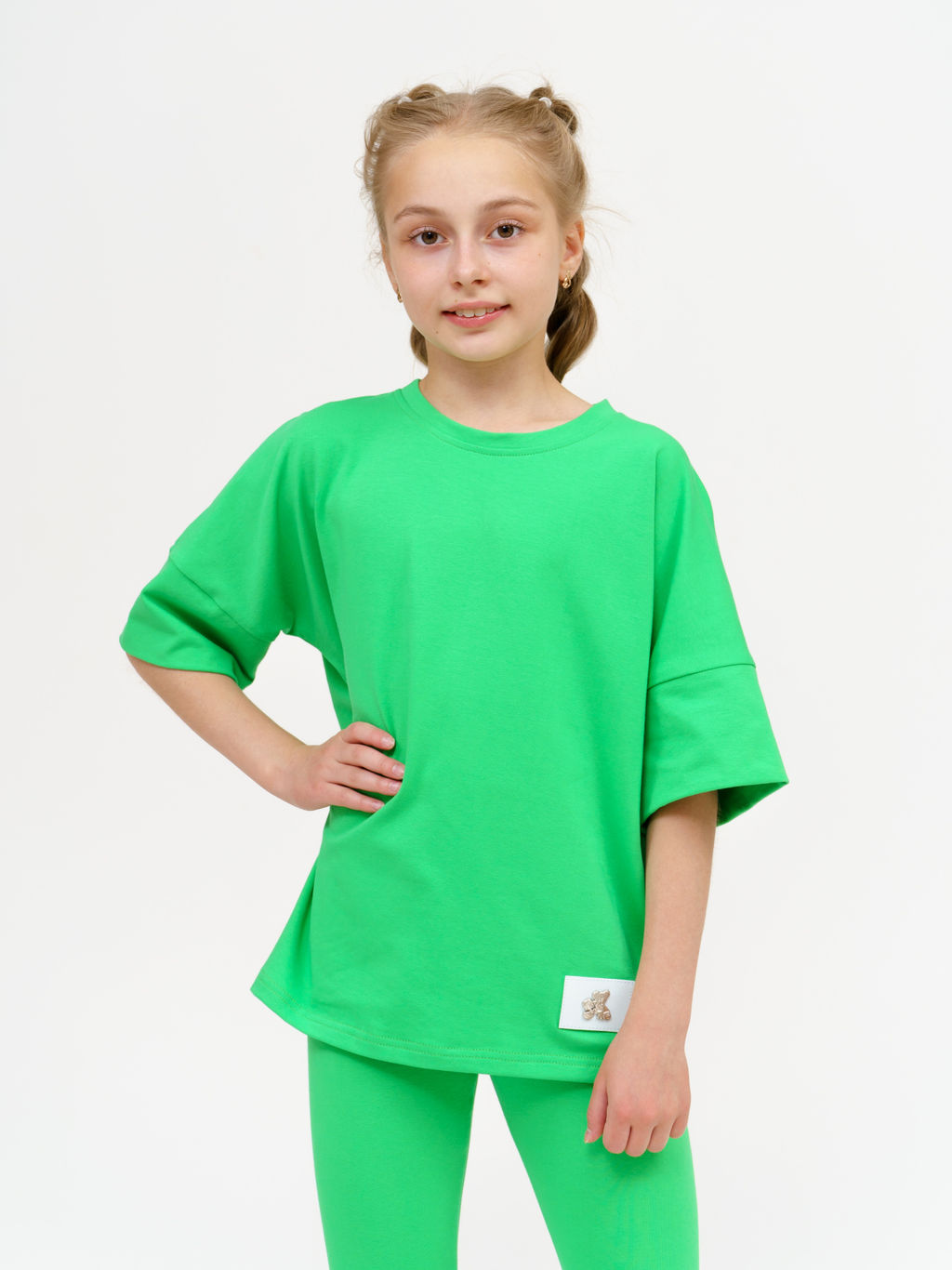 949Д Костюм с леггинсами "Зеленый"