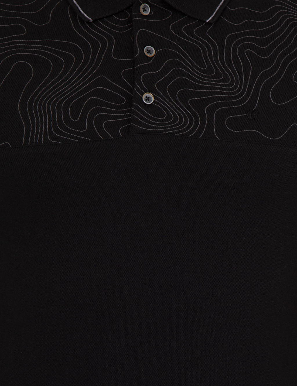 Siyah Polo Yaka Slim Fit T-Shirt - Cacharel фото 6