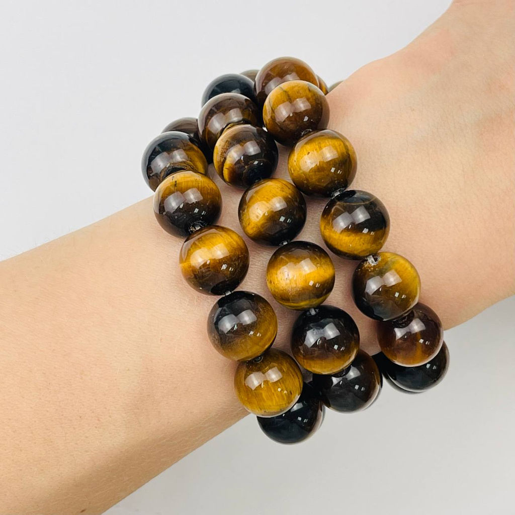 Бусины для рукоделия из Тигрового глаза 39 см